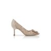 Hangisi 70 Beige spetspumps med smyckesspänne Hangisi 70 Beige spetspumps med smyckesspänne