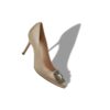Hangisi 90 Ljusbeige pumps i satin med smyckespänne Hangisi 90 Ljusbeige pumps i satin med smyckespänne