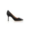 Hangisi 90 Svarta pumps i satin med spännen Hangisi 90 Svarta pumps i satin med spännen