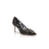 Hangisi LACE 70 Svarta pumps i spets med smyckesspänne Hangisi LACE 70 Svarta pumps i spets med smyckesspänne