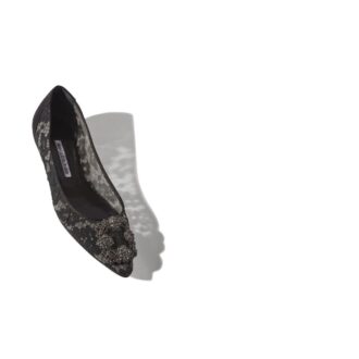 Hangisiflat LACE Svarta spetspumps med spännen Hangisiflat LACE Svarta spetspumps med spännen