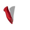 Hangisiflat Röd satinpumps med smyckesspänne Hangisiflat Röd satinpumps med smyckesspänne