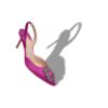 HANGISLI Rosa satinpumps med smyckesspännen HANGISLI Rosa satinpumps med smyckesspännen