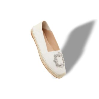 HANGRILLA Ljusbeige espadriller i bomull