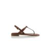 HATA Mellanbruna platta sandaler i kalvskinn HATA Mellanbruna platta sandaler i kalvskinn