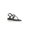 HATA Svarta platta sandaler i kalvskinn HATA Svarta platta sandaler i kalvskinn