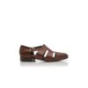 HICKORY Mörkbruna sandaler i kalvskinn HICKORY Mörkbruna sandaler i kalvskinn