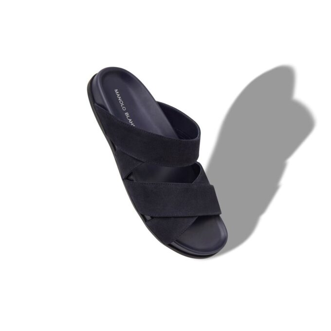 INEZMU marinblå sandaler i mocka INEZMU marinblå sandaler i mocka