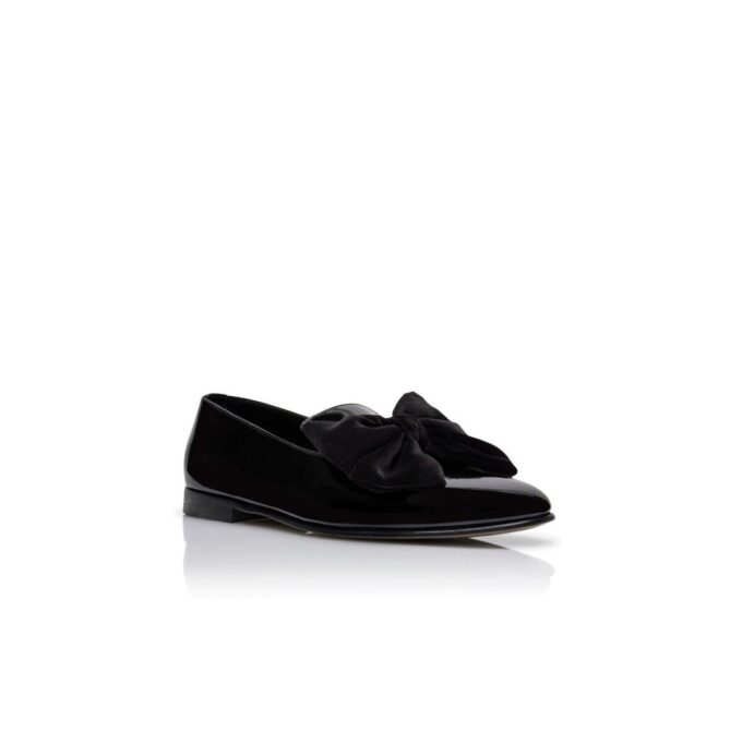 JANSER Loafers i svart lackläder JANSER Loafers i svart lackläder