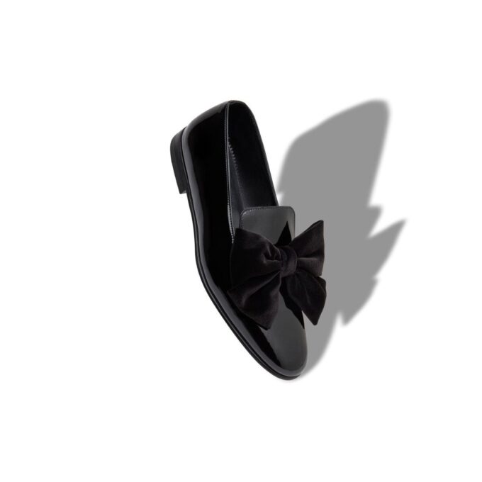 JANSER Loafers i svart lackläder JANSER Loafers i svart lackläder
