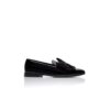JANSER Loafers i svart lackläder JANSER Loafers i svart lackläder