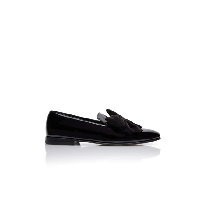 JANSER Loafers i svart lackläder JANSER Loafers i svart lackläder