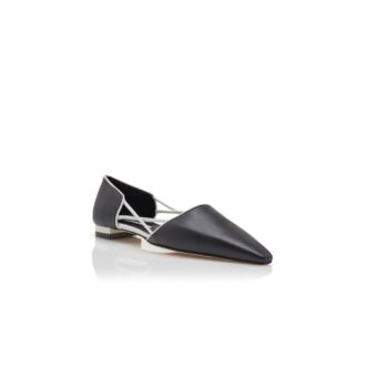 KLOSA svarta pumps i nappaläder