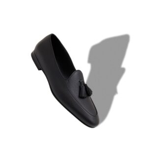 LENNOX Loafers i svart kalvskinn