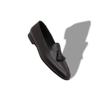 LENNOX Loafers i svart kalvskinn