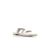 LURUMFLAT Ljusbeige satinmules med kristallprydnader LURUMFLAT Ljusbeige satinmules med kristallprydnader