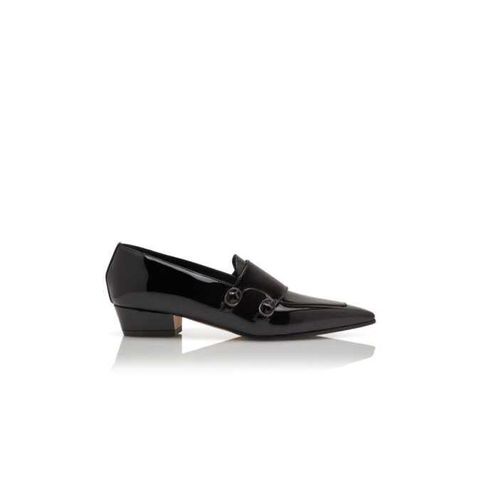 MANBISA Loafers i svart lackläder MANBISA Loafers i svart lackläder