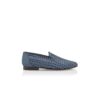 MARIO ljusblå loafers i vävd nubuck MARIO ljusblå loafers i vävd nubuck