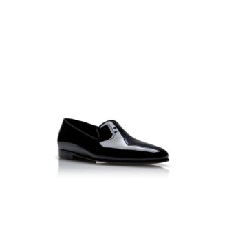 MARIO Loafers i svart lackläder