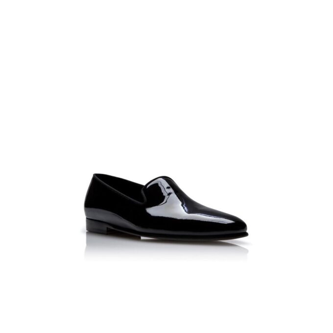 MARIO Loafers i svart lackläder MARIO Loafers i svart lackläder