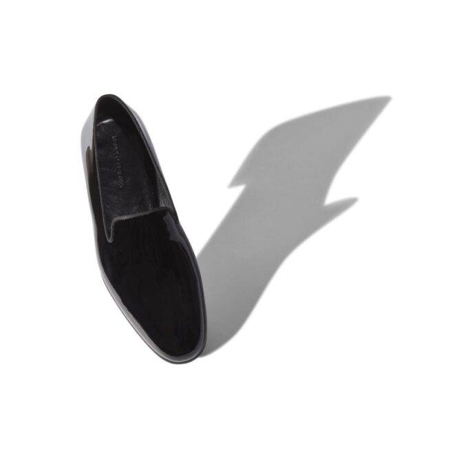 MARIO Loafers i svart lackläder MARIO Loafers i svart lackläder