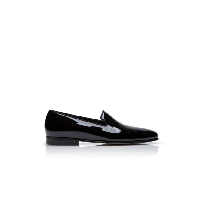 MARIO Loafers i svart lackläder MARIO Loafers i svart lackläder