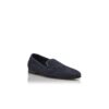MARIO Marinblå Loafers i raffia