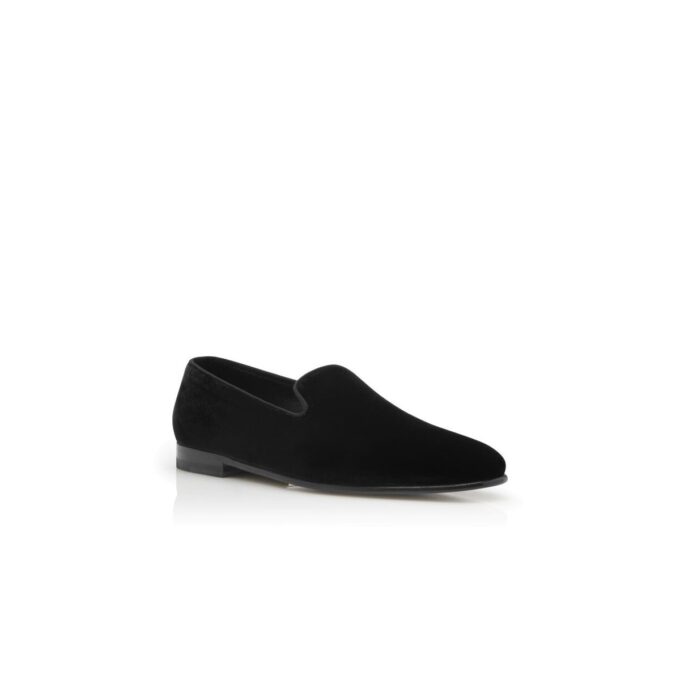 MARIO VELVET Loafers i svart sammet MARIO VELVET Loafers i svart sammet