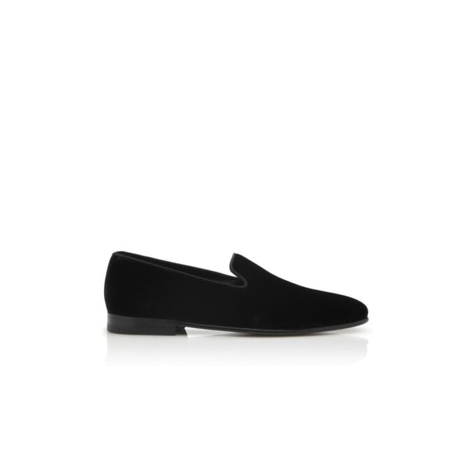 MARIO VELVET Loafers i svart sammet MARIO VELVET Loafers i svart sammet