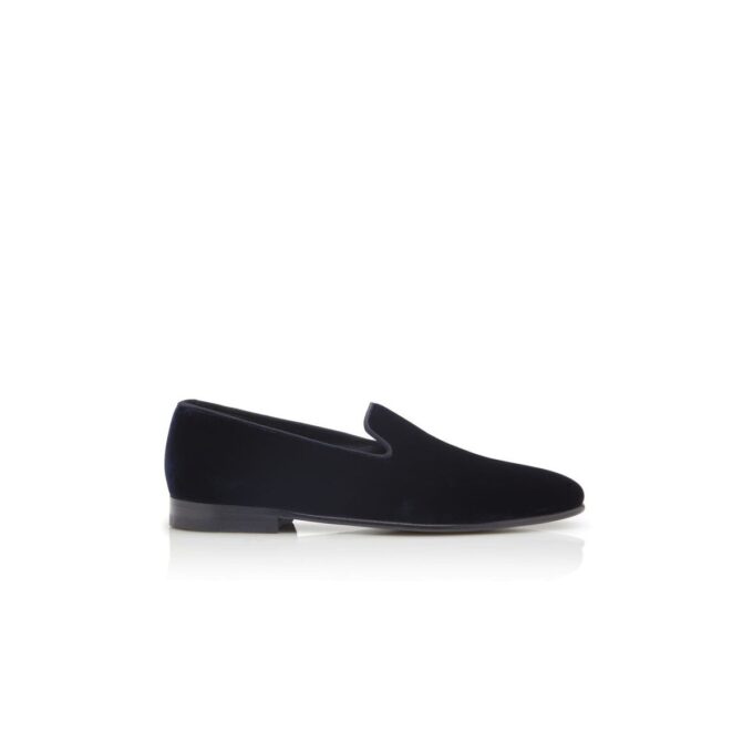 MARIO VELVET Marinblå Loafers i sammet MARIO VELVET Marinblå Loafers i sammet