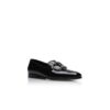 MARIOCC Loafers i svart lackläder med smyckesspänne MARIOCC Loafers i svart lackläder med smyckesspänne