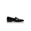 MARIOCC Loafers i svart lackläder med smyckesspänne MARIOCC Loafers i svart lackläder med smyckesspänne