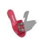 Martamod Rosa platta sandaler i satin med spänne Martamod Rosa platta sandaler i satin med spänne
