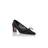 MARTEBAL Svarta pumps med spets och rosett MARTEBAL Svarta pumps med spets och rosett