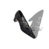 MARTEBAL Svarta pumps med spets och rosett MARTEBAL Svarta pumps med spets och rosett
