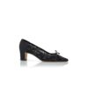MARTEBAL Svarta pumps med spets och rosett MARTEBAL Svarta pumps med spets och rosett