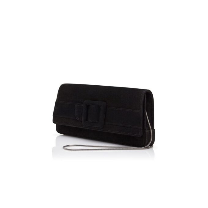 MAYGOT Svart mocka-clutch med spänne MAYGOT Svart mocka-clutch med spänne