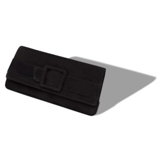 MAYGOT Svart mocka-clutch med spänne