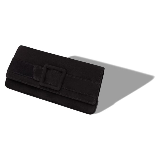 MAYGOT Svart mocka-clutch med spänne MAYGOT Svart mocka-clutch med spänne