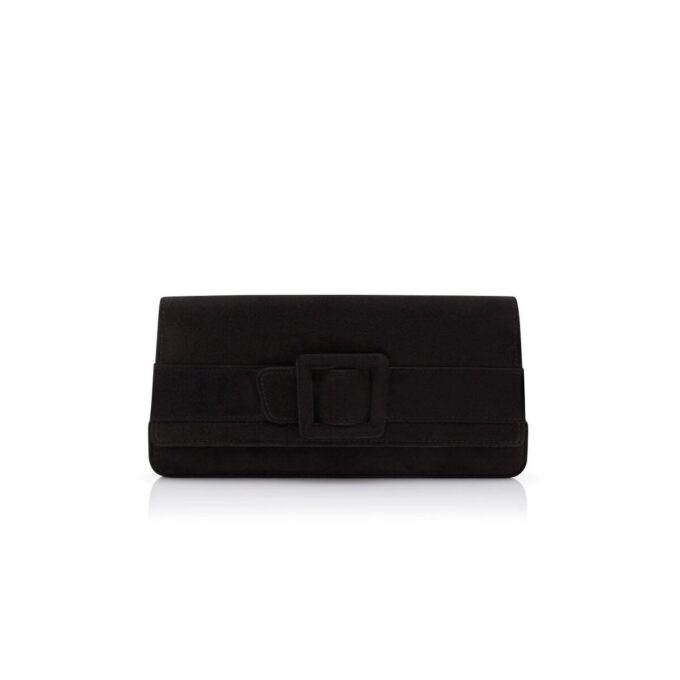 MAYGOT Svart mocka-clutch med spänne MAYGOT Svart mocka-clutch med spänne