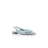 MAYLURA Ljusblå slingback-pumps i mocka med spänne