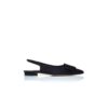 MAYLURA Svarta slingback-pumps i mocka med spänne MAYLURA Svarta slingback-pumps i mocka med spänne