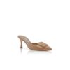 Maysale Beige mockamules med låg klack