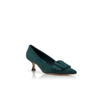 maysalepump mrkgrna pumps i mocka med spnnen 1 330x330 - Maysalepump M&ouml;rkgr&ouml;na pumps i mocka med sp&auml;nnen
