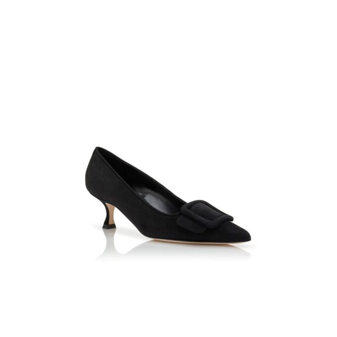 Maysalepump Svarta pumps i mocka med spänne Maysalepump Svarta pumps i mocka med spänne