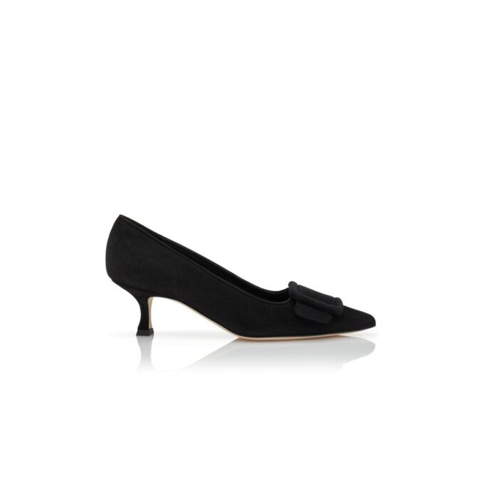 Maysalepump Svarta pumps i mocka med spänne Maysalepump Svarta pumps i mocka med spänne