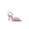 MAYSLI ljusrosa mockapumps med spänne och slingback