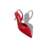 MAYSLI Röda slingback-pumps i mocka