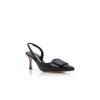 MAYSLI Svarta pumps i nappaläder med hälrem MAYSLI Svarta pumps i nappaläder med hälrem