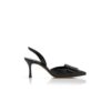 MAYSLI Svarta pumps i nappaläder med hälrem MAYSLI Svarta pumps i nappaläder med hälrem